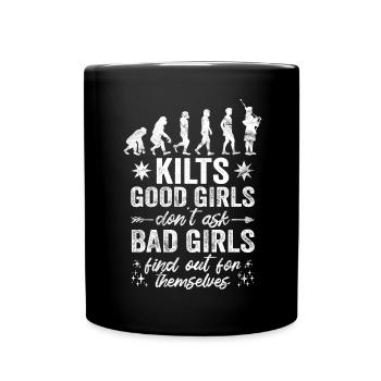 Kilt écossais disant jupe écossaise Écosse - Mug uni - noir - Devant