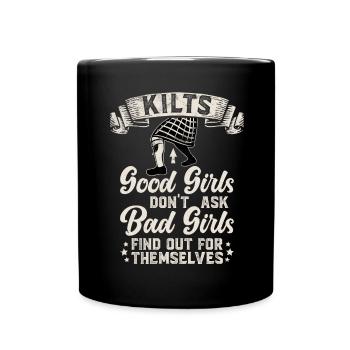 Kilt écossais disant jupe écossaise Écosse - Mug uni - noir - Devant