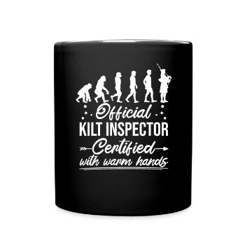Scottish Kilt Saying Scottish Skirt Scotland - Full Colour Mug - black - Front
