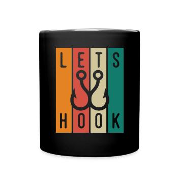 Let's fish - - Full Colour Mug - black - Front