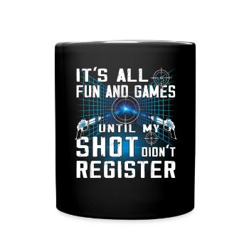 Cool laser tag player - Full Colour Mug - black - Front