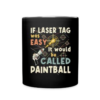 Cool laser tag player - Full Colour Mug - black - Front