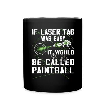 Cool laser tag player - Full Colour Mug - black - Front