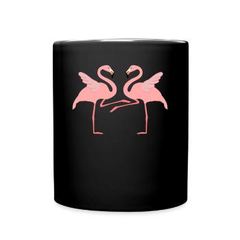 Boogie Woogie Flamingos Dancer Swing - Full Colour Mug - black - Front