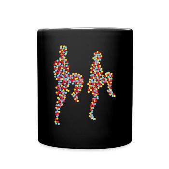 Boogie Woogie Dancing Retro Swing - Full Colour Mug - black - Front