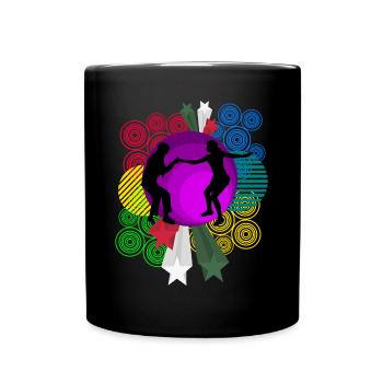 Boogie Woogie Retro Tanzen Swing - Tasse einfarbig - Schwarz - Vorne