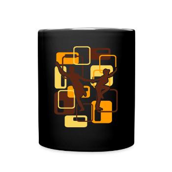 Boogie Woogie Swing Retro Music Dancing - Full Colour Mug - black - Front