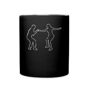 Boogie Woogie Tanzen - Tasse einfarbig - Schwarz - Vorne