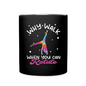 Cool Gymnastics Gymnasts Carrwheel - Full Colour Mug - black - Front