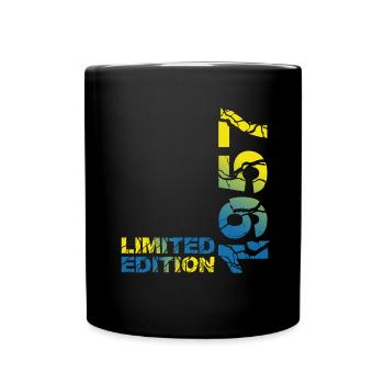1957 édition limitée anniversaire cadeau femme mari - Mug uni - noir - Devant