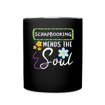 Le scrapbooking guérit l’âme Craft Scrap Booking - Mug uni - noir - Devant