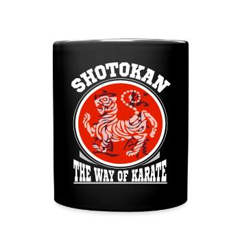 Shotokan the path of karate design - Full Colour Mug - black - Front