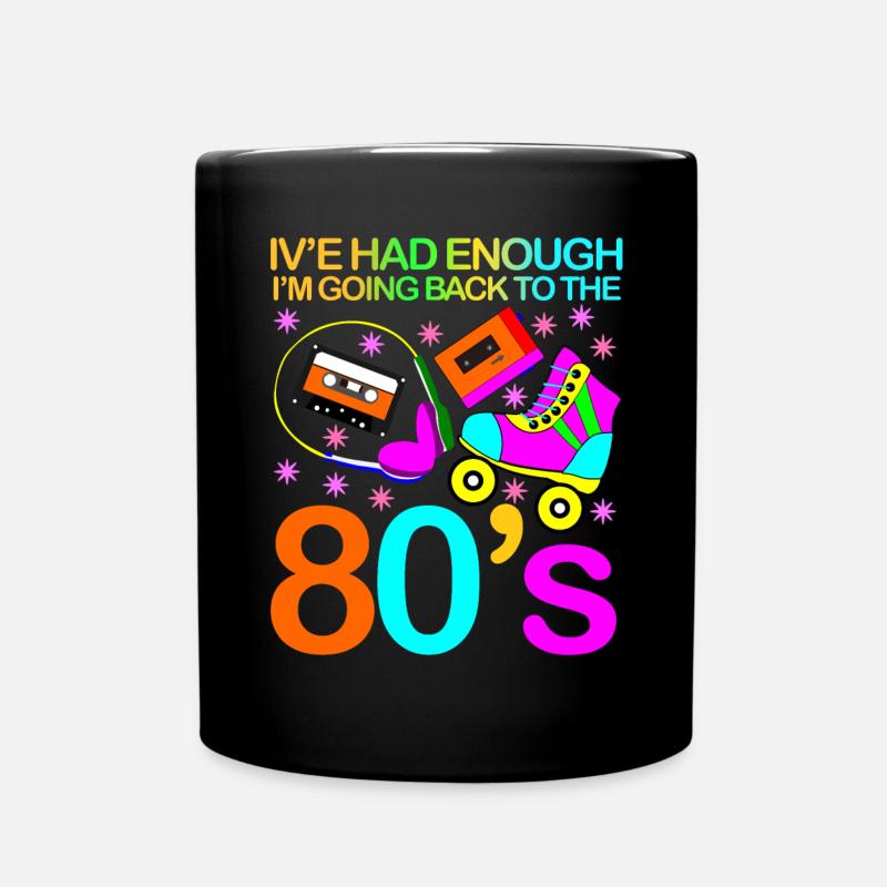80s Disco Party 80er 1980 - Tasse einfarbig - Schwarz