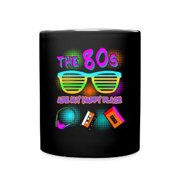 80s 1980 Disco Party 80s - Full Colour Mug - black - Front