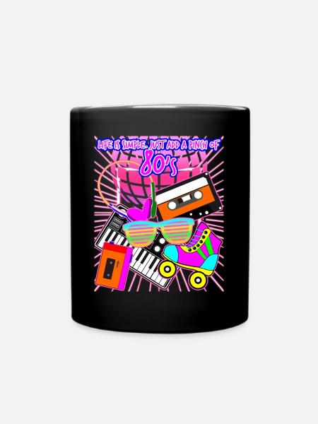Années 80 Soirée Disco Années 80 - Mug uni - noir