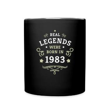 Legends are born in 1983 40th birthday gift - Full Colour Mug - black - Front