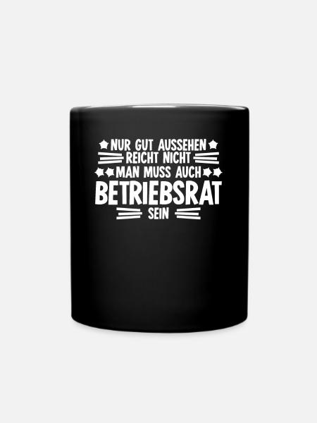 Betriebsrat Betriebsrätin - Tasse einfarbig - Schwarz