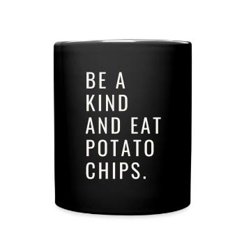 Just A Girl Who Loves Potato Chips - Full Colour Mug - black - Front