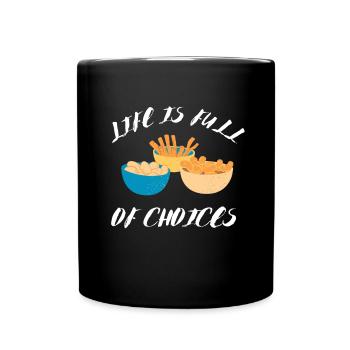 Just A Girl Who Loves Potato Chips - Full Colour Mug - black - Front