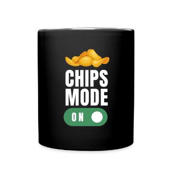 Just A Girl Who Loves Potato Chips - Full Colour Mug - black - Front