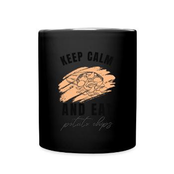 Just A Girl Who Loves Potato Chips - Full Colour Mug - black - Front