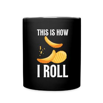 Just A Girl Who Loves Potato Chips - Full Colour Mug - black - Front