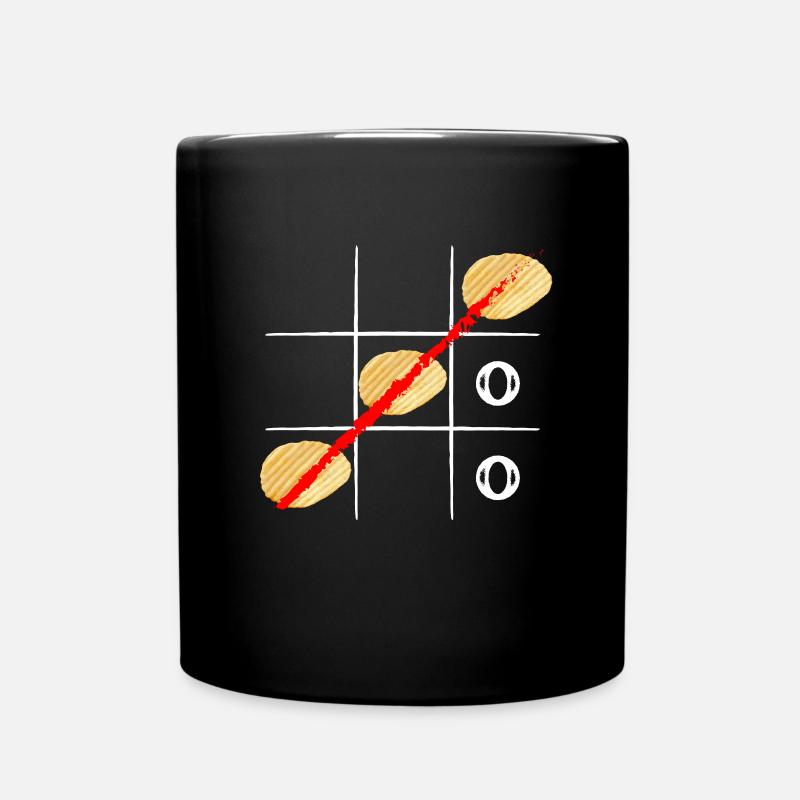 Juste une fille qui aime les croustilles - Mug uni - noir