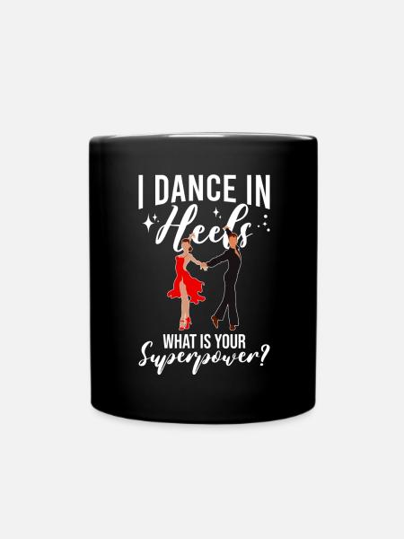 Dance Training Ballroom Couple Dance - Full Colour Mug - black
