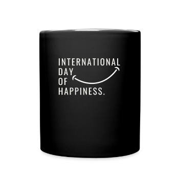 Journée internationale du bonheur - Mug uni - noir - Devant