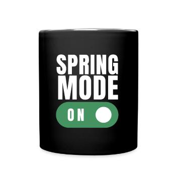 First Day Of Spring Equinox - Tasse einfarbig - Schwarz - Vorne