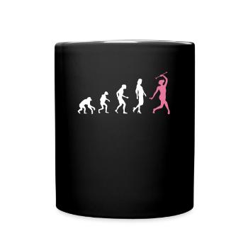 Gymnastik Evolution Tanz Turnen - Tasse einfarbig - Schwarz - Vorne