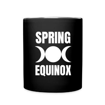 First Day Of Spring Equinox - Tasse einfarbig - Schwarz - Vorne