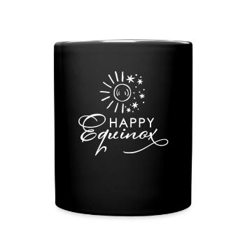 First Day Of Spring Equinox - Tasse einfarbig - Schwarz - Vorne