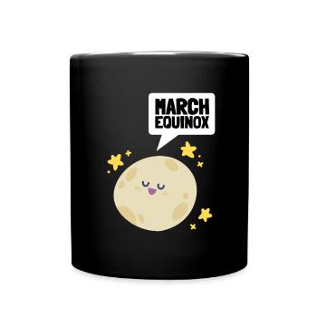 First Day Of Spring Equinox - Tasse einfarbig - Schwarz - Vorne