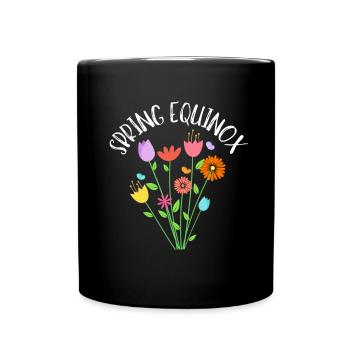 First Day Of Spring Equinox - Tasse einfarbig - Schwarz - Vorne
