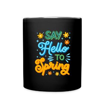 First Day Of Spring Equinox - Tasse einfarbig - Schwarz - Vorne