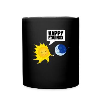 First Day Of Spring Equinox - Tasse einfarbig - Schwarz - Vorne