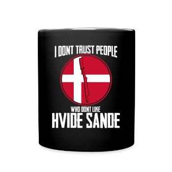 Hvide Sande Dänemark Holmsland Klit - Tasse einfarbig - Schwarz - Vorne