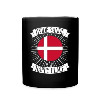 Hvide Sande Urlaub Dänemark - Tasse einfarbig - Schwarz - Vorne