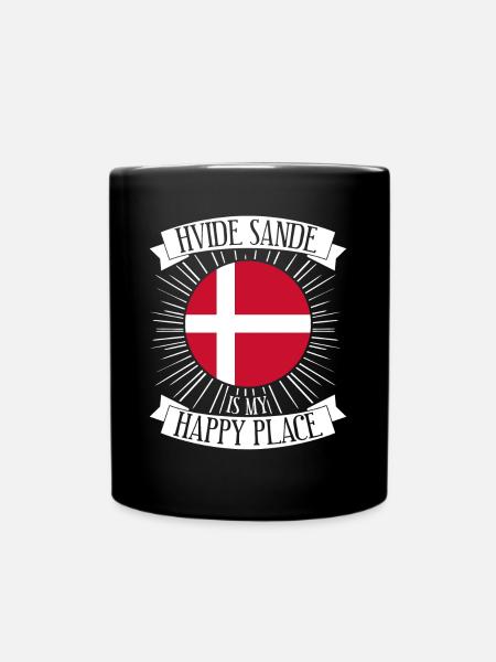 Hvide Sande Urlaub Dänemark - Tasse einfarbig - Schwarz