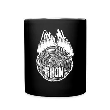 Rhön Rhöner Berge Wald Wandern - Tasse einfarbig - Schwarz - Vorne