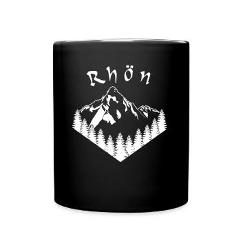 Rhön Wandern Wald Rhöner Berge - Tasse einfarbig - Schwarz - Vorne