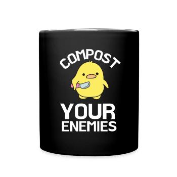 Compost Your Enemies - Full Colour Mug - black - Front