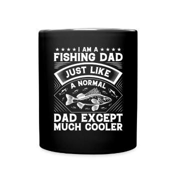 I'm a fishing dad, just like a normal Va - Full Colour Mug - black - Front