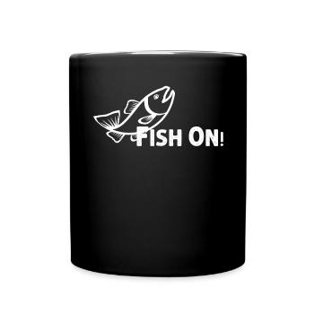 Fish on - - Full Colour Mug - black - Front