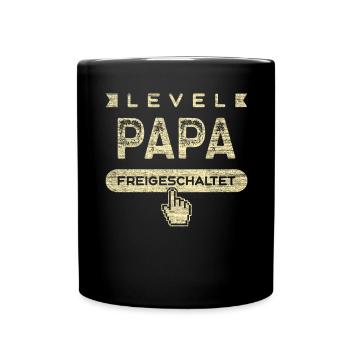 Für Papa zur Geburt, Frischgebackener Papa, Gaming - Tasse einfarbig - Schwarz - Vorne