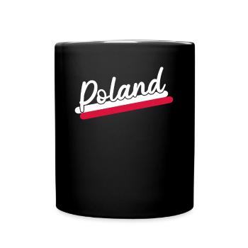 Poland flag - Full Colour Mug - black - Front