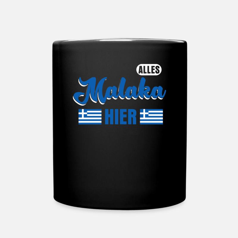 Malaka Greece - Full Colour Mug - black