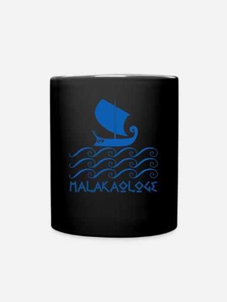 Grieche griechisches Schiff Griechenland - Tasse einfarbig - Schwarz