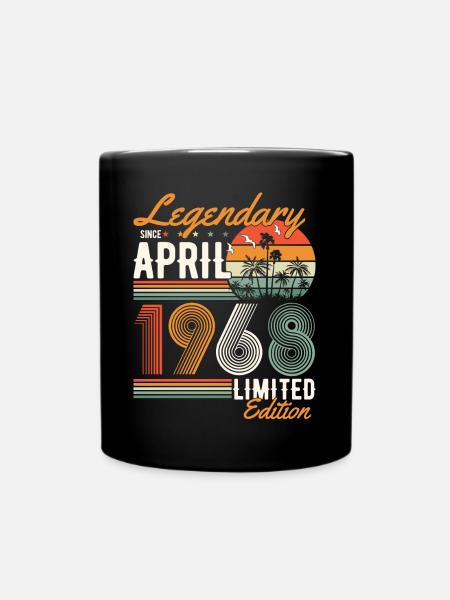 Legendär seit April 1968 - Tasse einfarbig - Schwarz